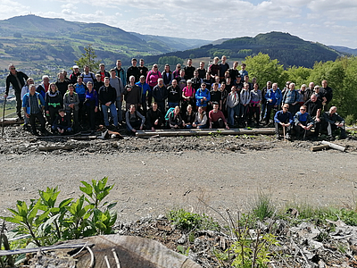 150 begeisterte Wanderfreunde unterwegs