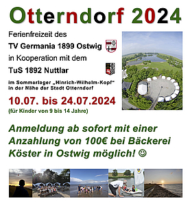 Anmeldung zum Kinderzeltlager 2024 nach Otterndorf