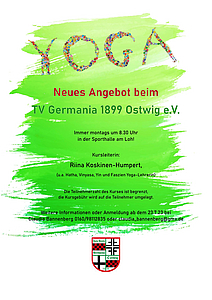 Neues Yoga Angebot beim TV Ostwig